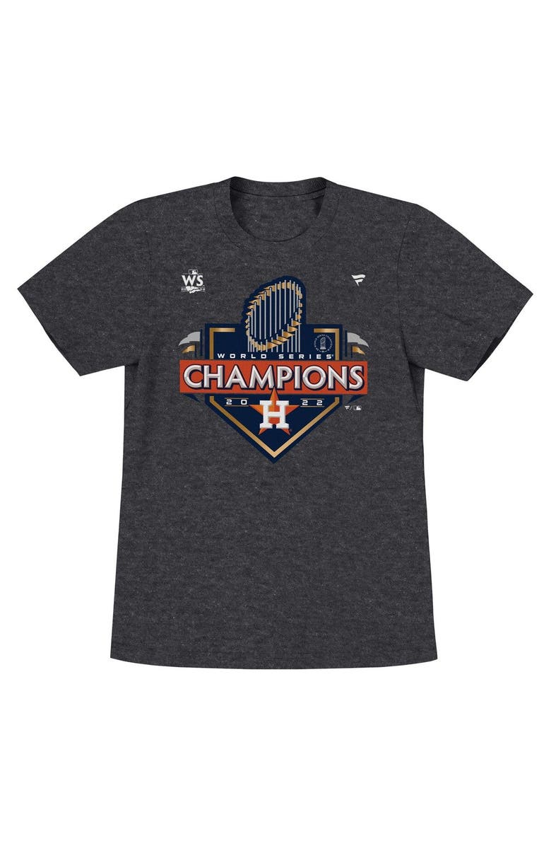 FANATICS Toddler Fanatics Branded Heather Charcoal Houston Astros 2022 World Series Champions Locker Room T-Shirt, Alternate, color, 