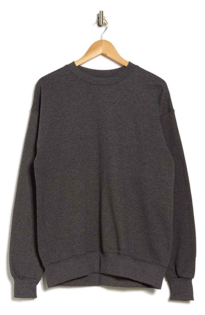 Hanes Ultimate Crewneck Sweatshirt, Alternate, color, Charcoal Heather