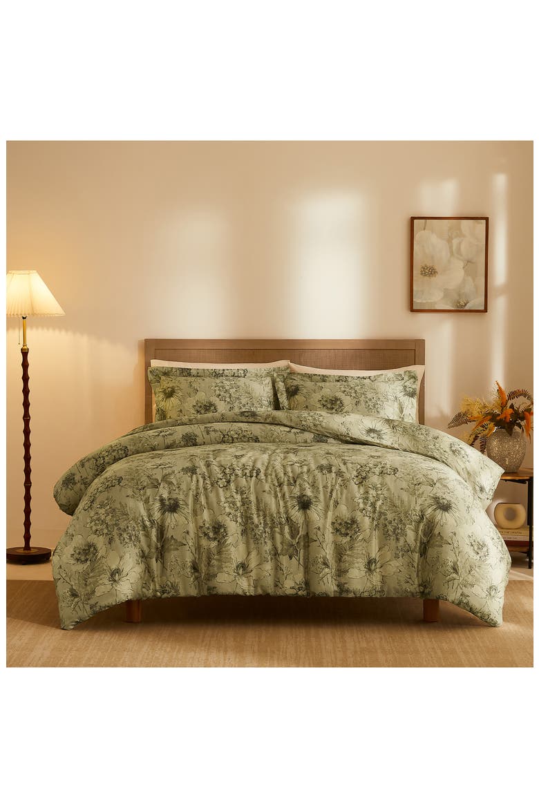 Skye Collection 3-Piece Cotton Duvet Set, Alternate, color, NATURAL