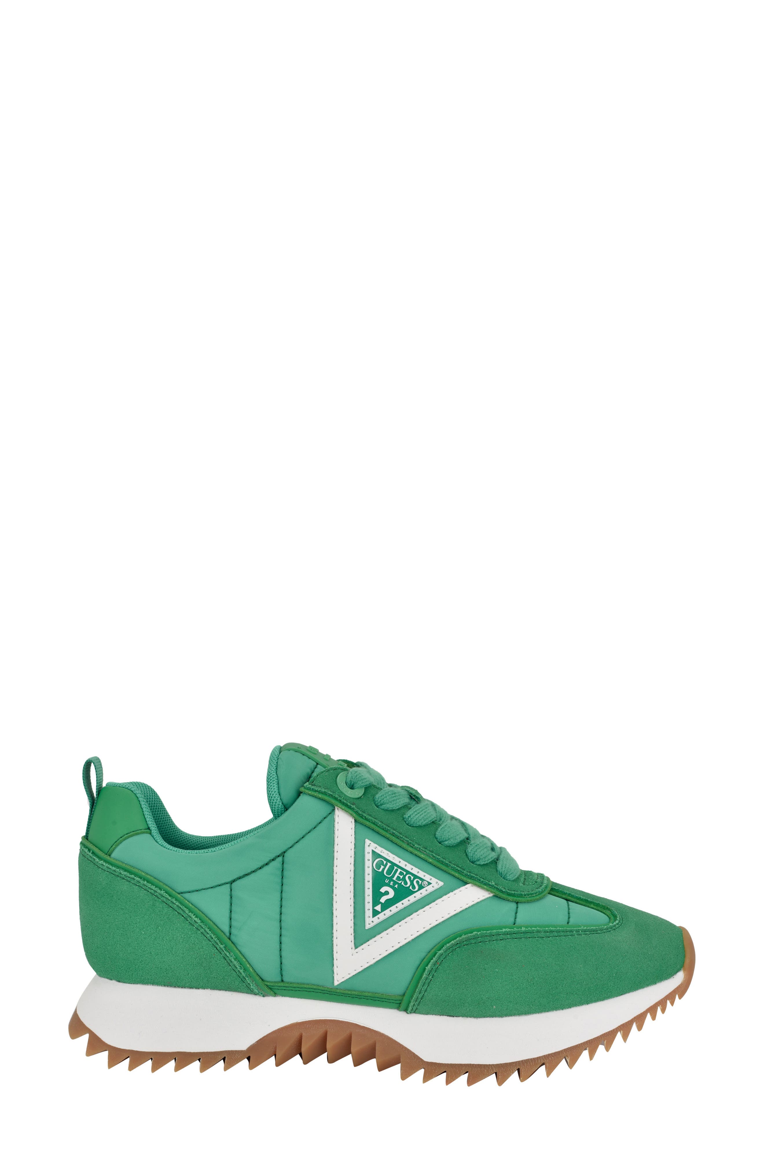 GUESS Bailei Sneaker, Alternate, color, Medium Green