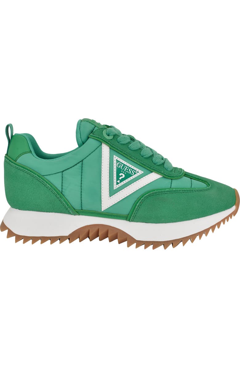 GUESS Bailei Sneaker, Alternate, color, Medium Green