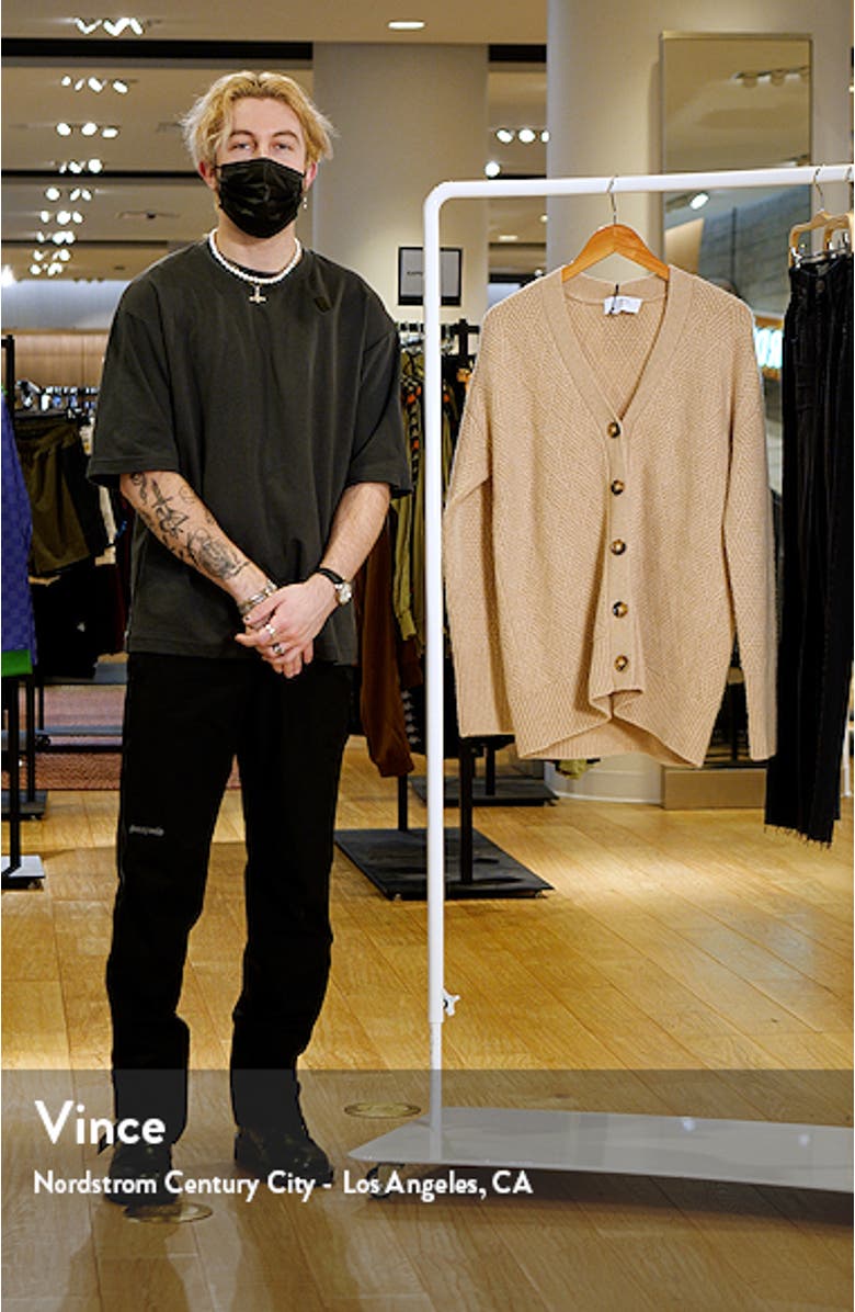 Basket Stitch Cashmere Cardigan, sales video thumbnail