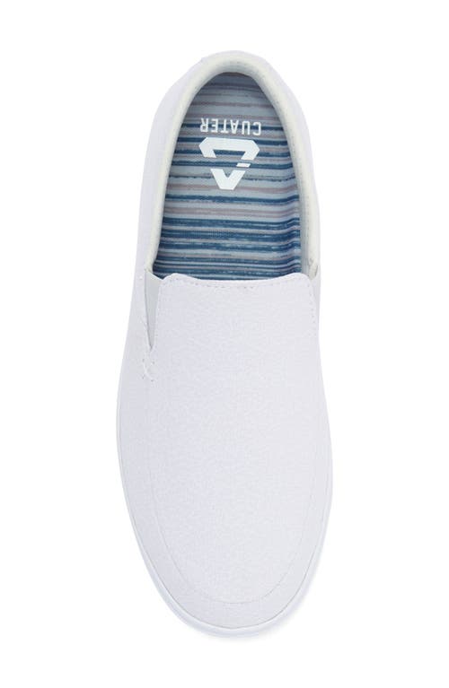 Travismathew Phenom Slip-on Sneaker In Heather Light Grey Woven
