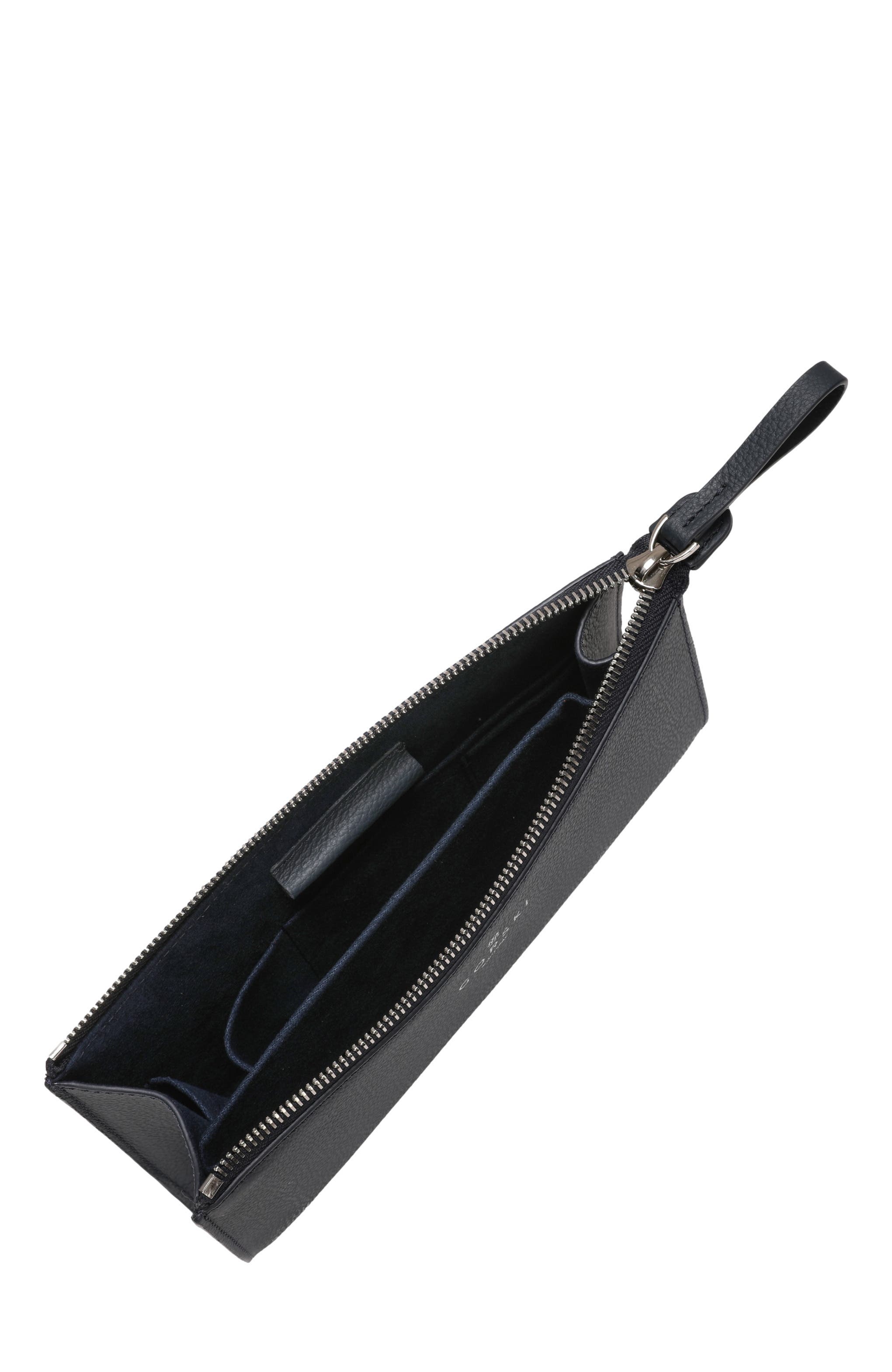 Leather Pouch, Alternate, color, DARK BLUE