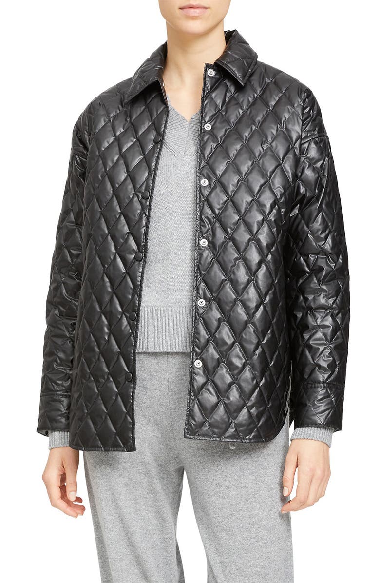 Theory Quilted Shirt Jacket, Main, color, 