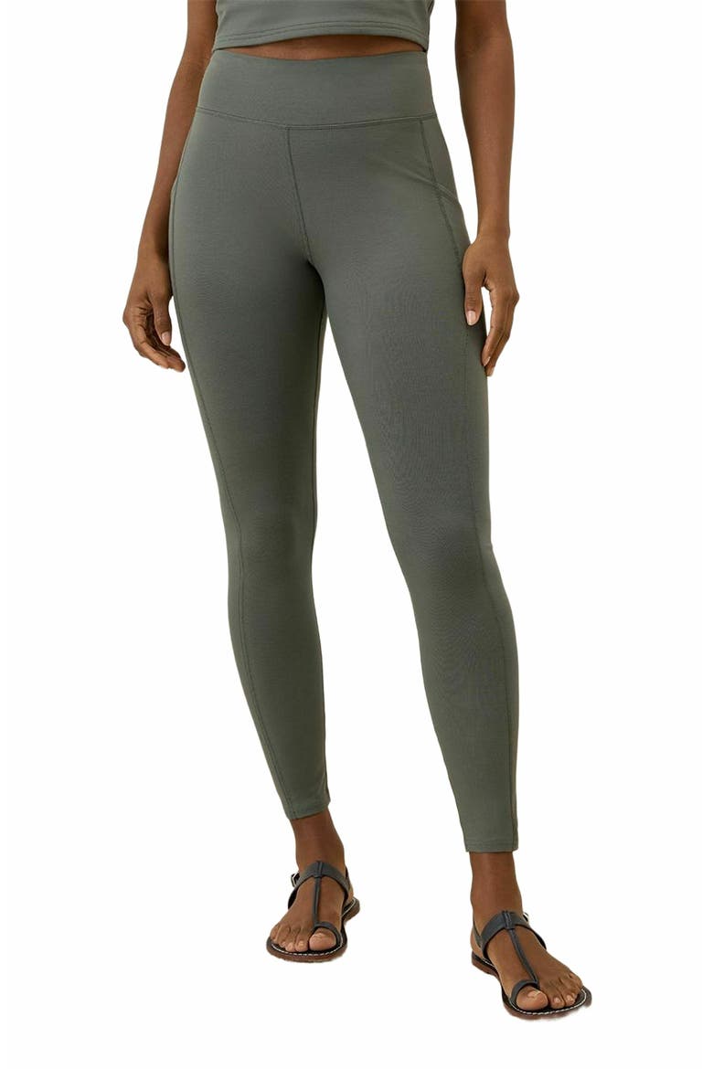 On the Go-To Pocket Legging Made With Organic Cotton, Alternate, color, Castor Grey