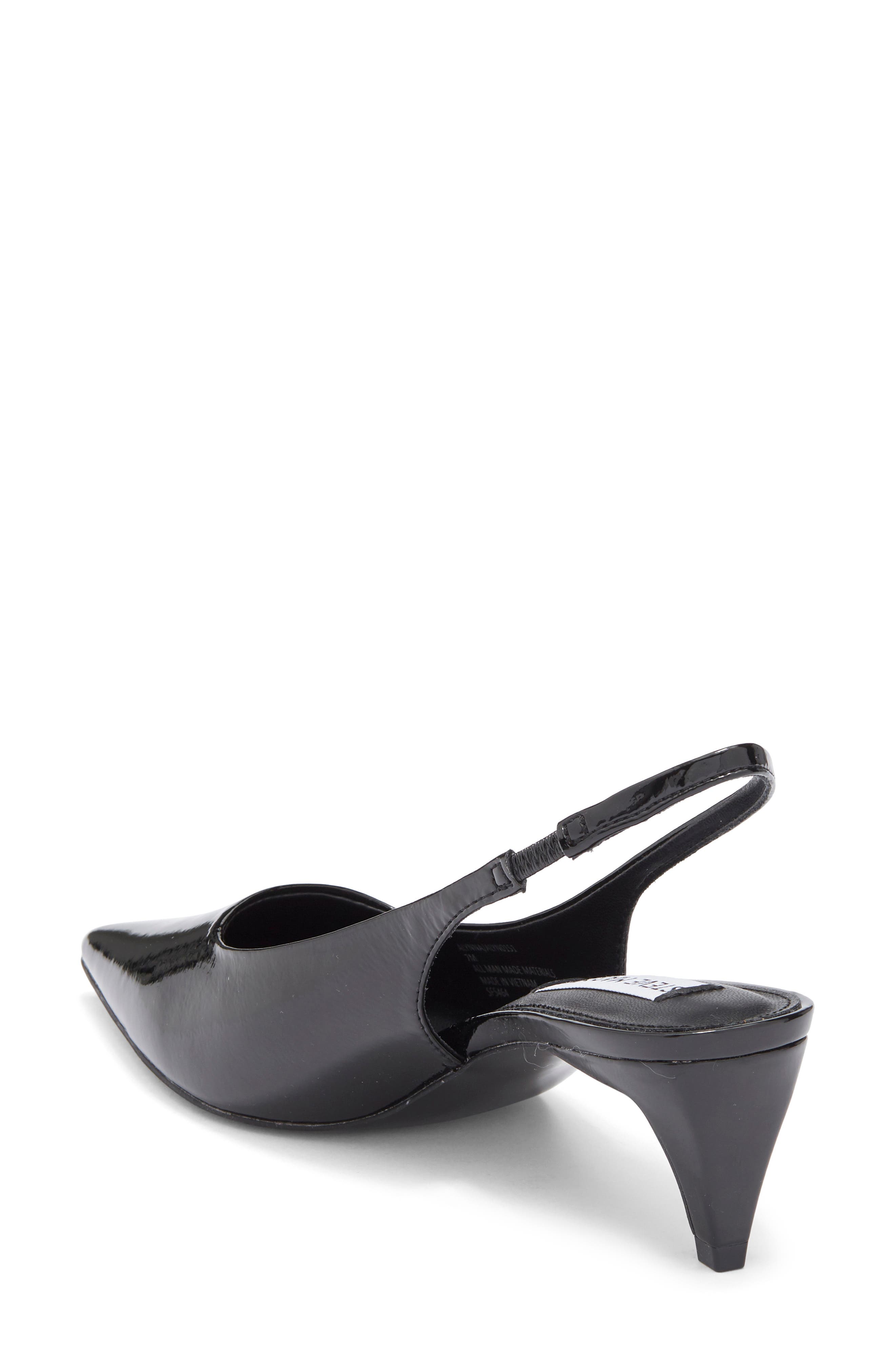 Steve Madden Alynna Slingback Pump, Alternate, color, Black Patent