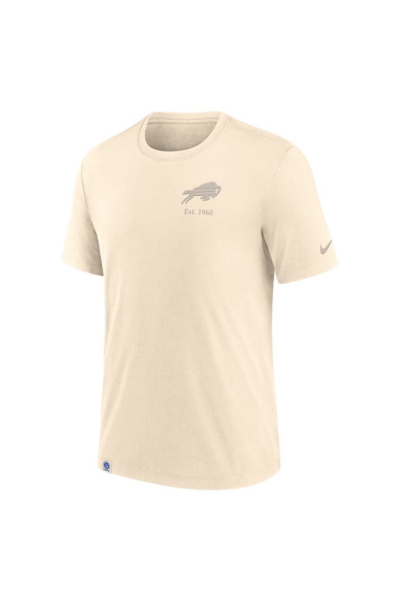 Men's Nike Cream Buffalo Bills Glory Tri-Blend T-Shirt, Alternate, color, Cream