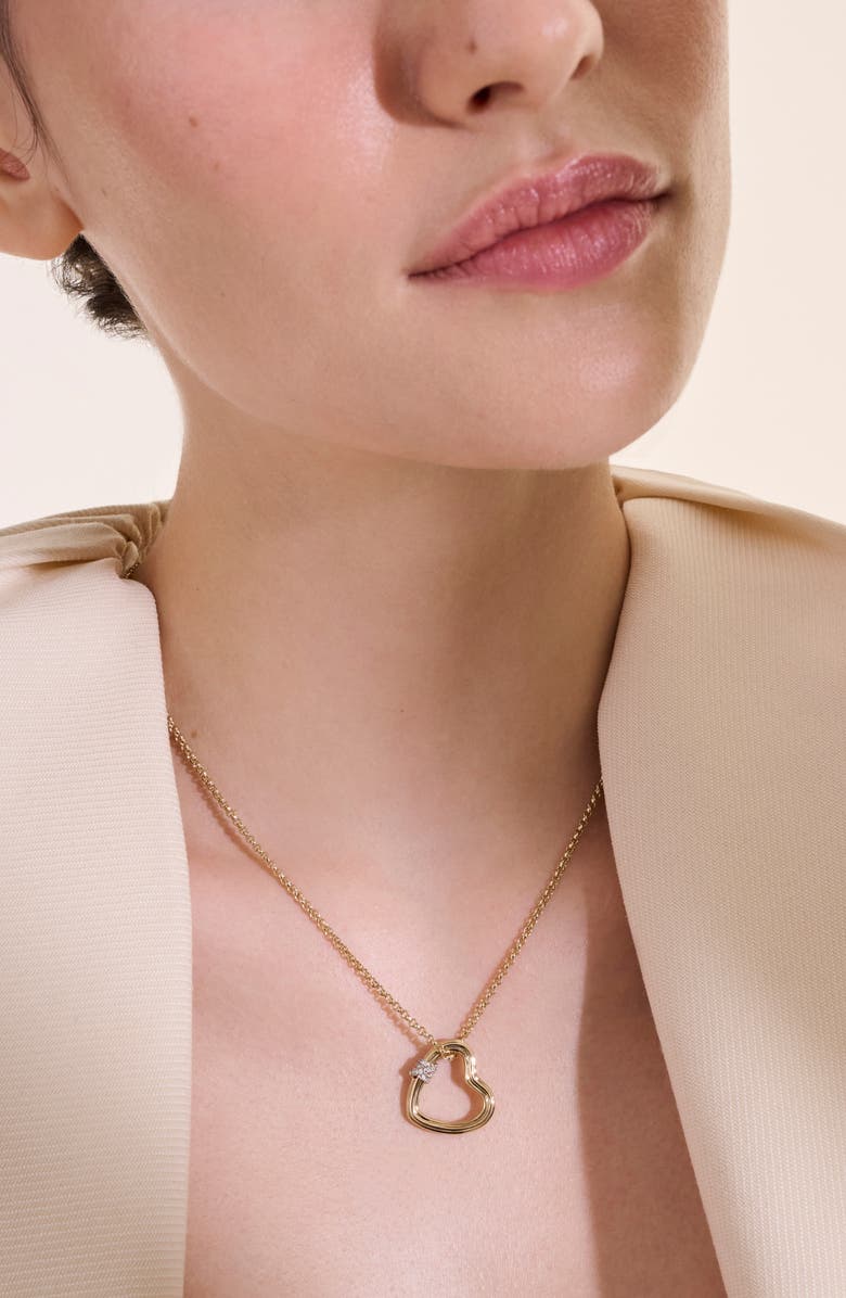 John Hardy Bamboo Collection Heart Pendant Necklace, Alternate, color,