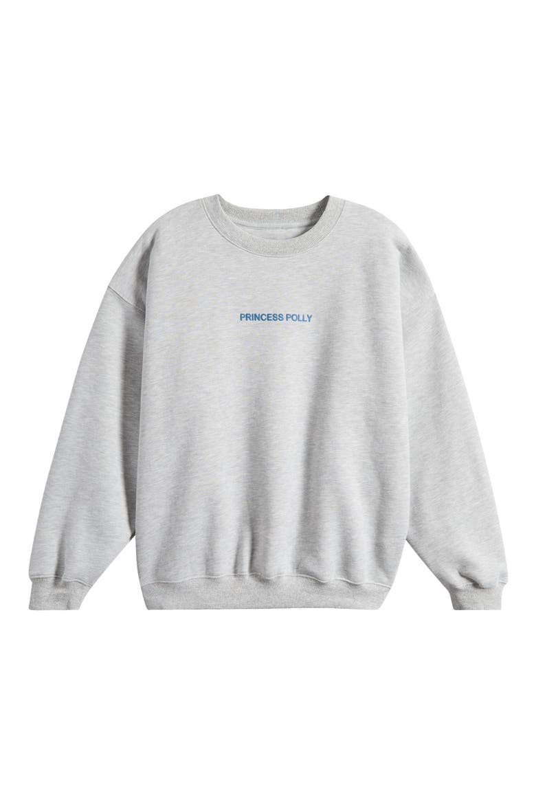 Logo Graphic Crewneck Sweatshirt, Alternate, color, GREY