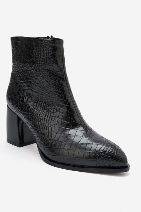 Lynda Block Heel Zip Boot