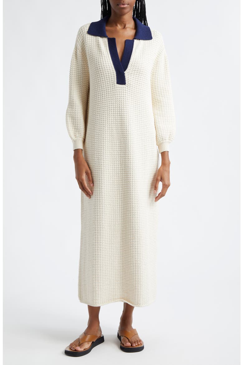 Altea Dress, Main, color, IVORY/ NAVY
