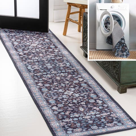 Kemer All-Over Persian Machine-Washable Area Rug