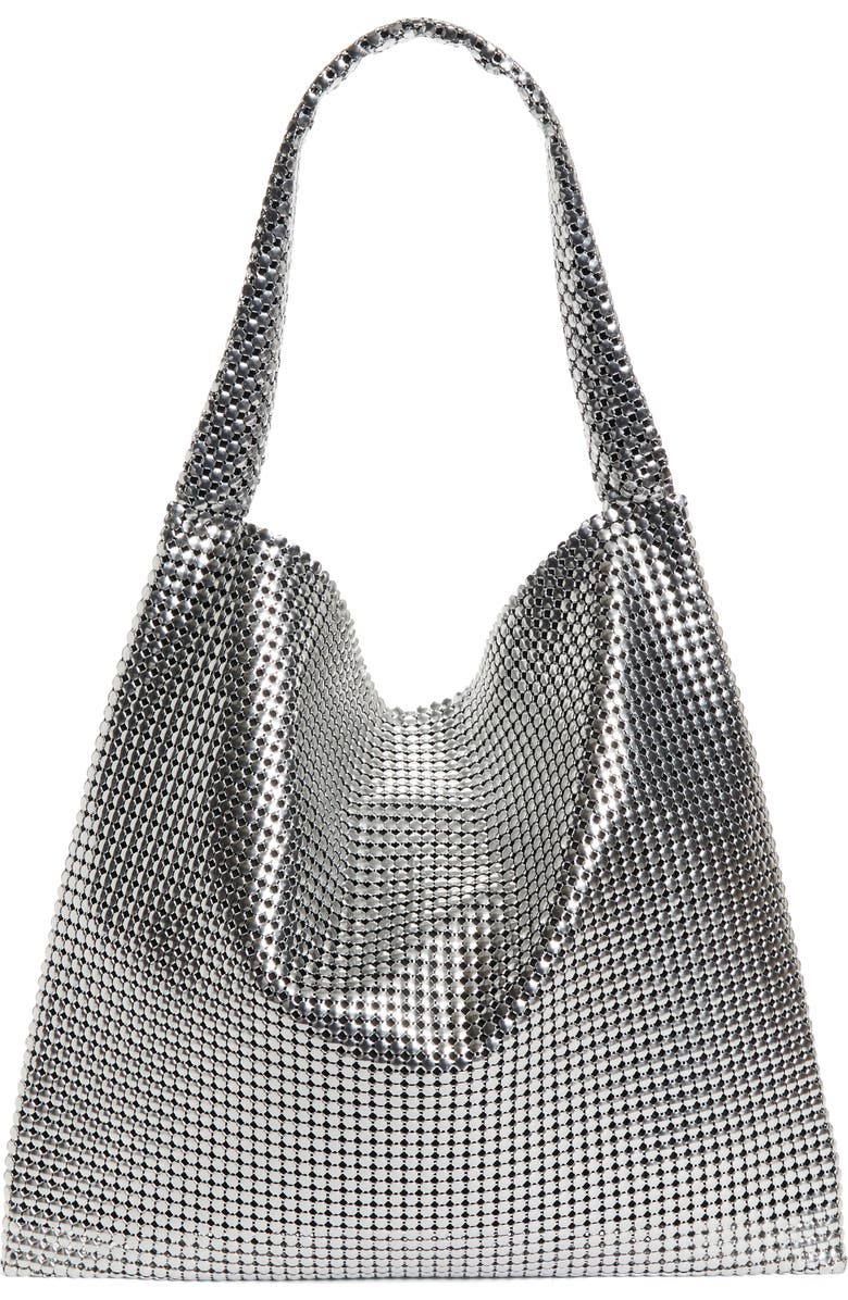 Rabanne Pixel Chain Mesh Tote, Alternate, color,