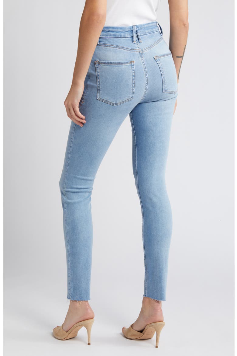 Good Waist High Waist Ankle Skinny Jeans, Alternate, color, INDIGO579