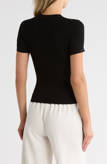 Tease Short Sleeve Wool Sweater
