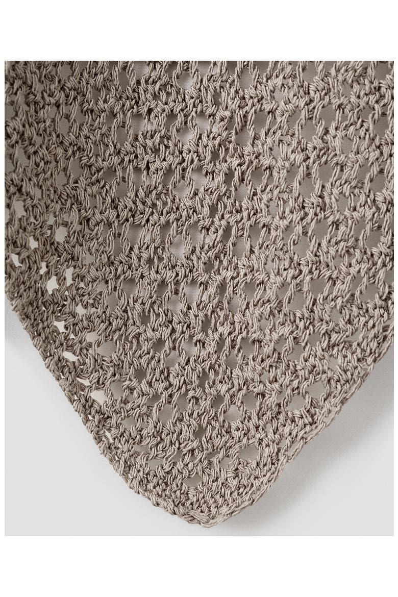 Open Stitch Shawl, Alternate, color, MEDIUM BROWN