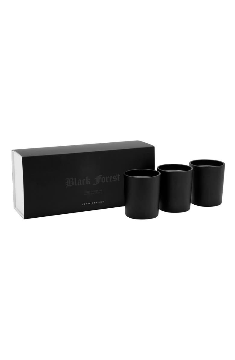 Archipelago Botanicals Black Forest Candle Trio Gift Set, Main, color,