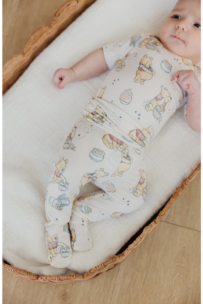 Winnie the Pooh Hunny Footed Pants, Alternate, color, HUNNY