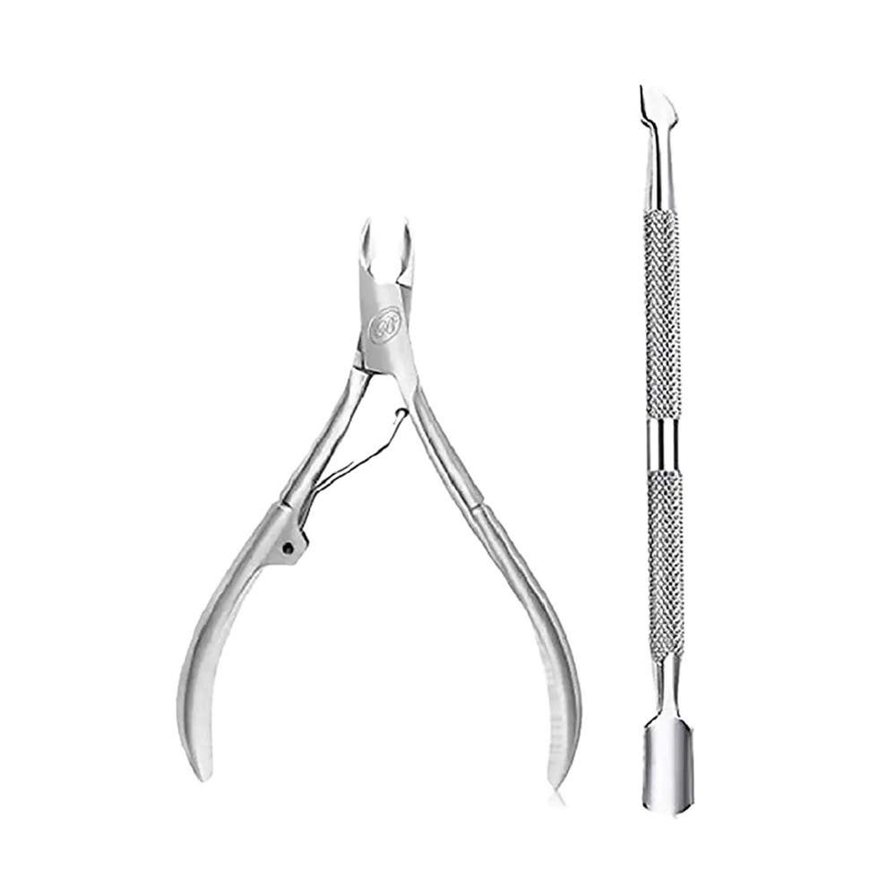 Salon Grade Manicure & Pedicure Tools, color, Silver