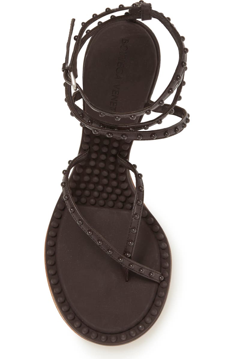 Bottega Veneta Studded Wrap Ankle Sandal, Alternate, color,
