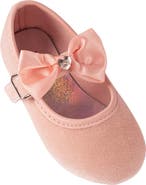 bebe Kids' Velvet Mary Jane Flat