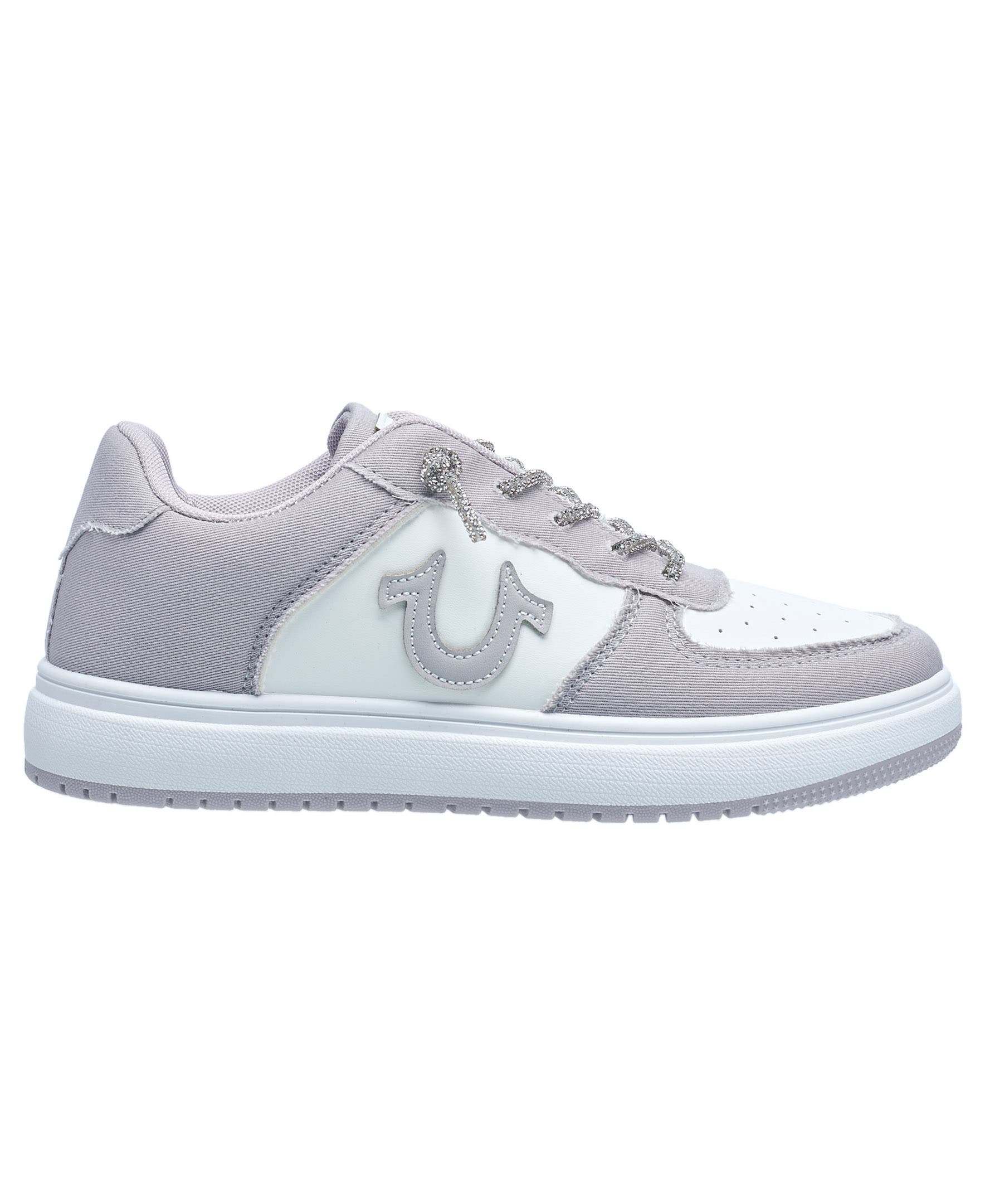 True Religion Ladies Allison Logo Sneaker, Alternate, color, Light Grey