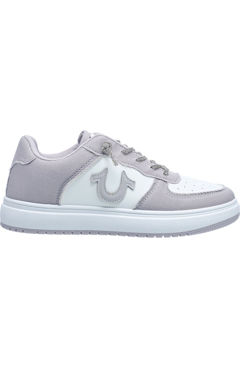 True Religion Ladies Allison Logo Sneaker, Alternate, color, Light Grey
