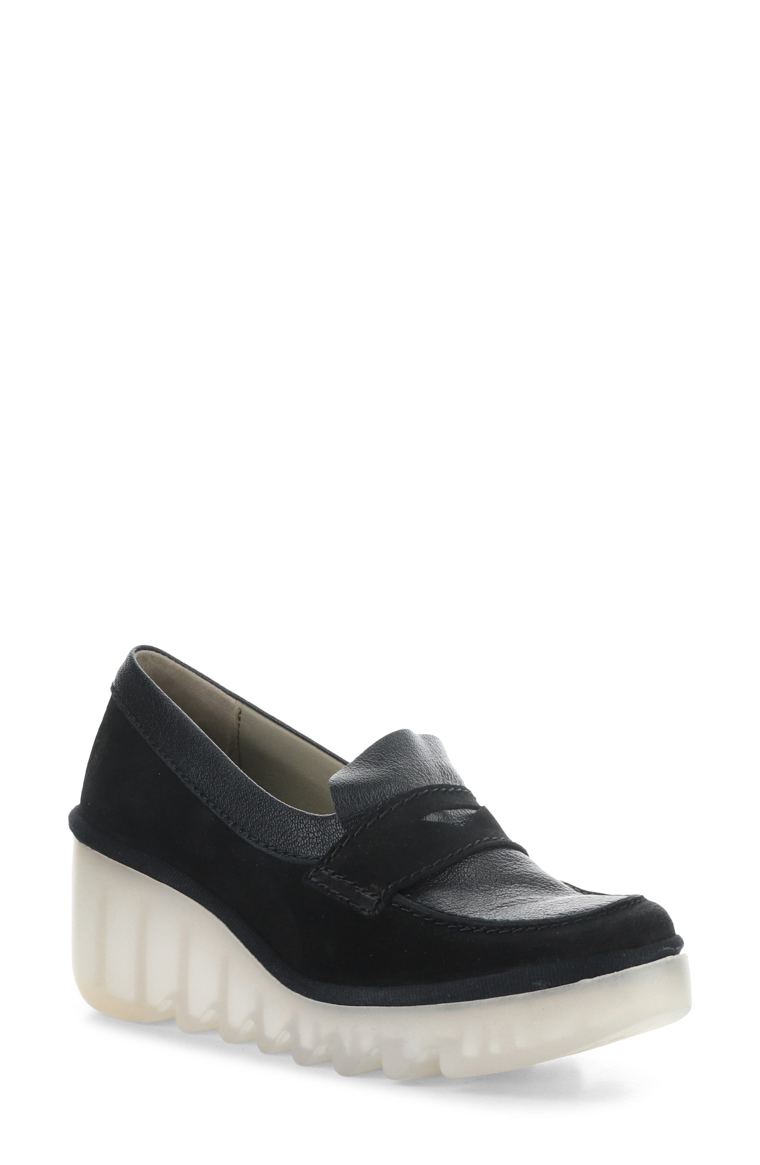 Fly London Bilz Platform Wedge Loafer, Main, color, 
