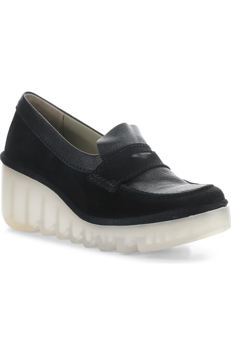 Fly London Bilz Platform Wedge Loafer, Main, color,
