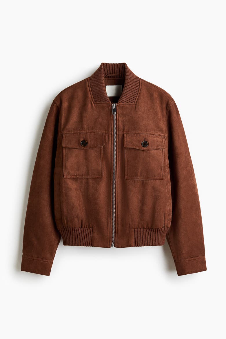 Napped Jacket, Alternate, color, Brown