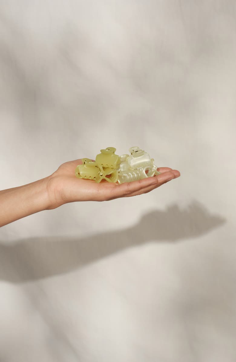 Kitsch 8-Pack Mini Jelly Cloud Claw Clips, Alternate, color, Pearlized Cream Butter Yellow