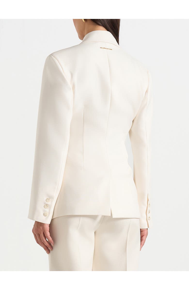 Manière De Voir Maia Double Breasted Blazer, Alternate, color, Off White