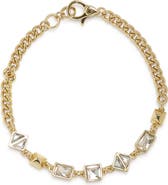 AllSaints Geometric Crystal Bracelet