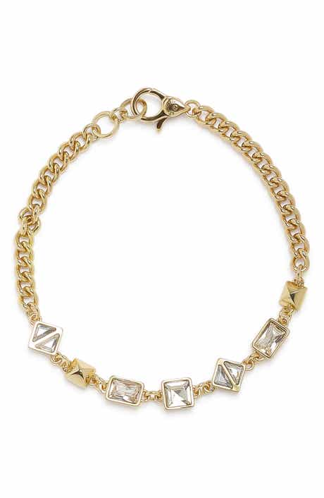 AllSaints Geometric Crystal Bracelet