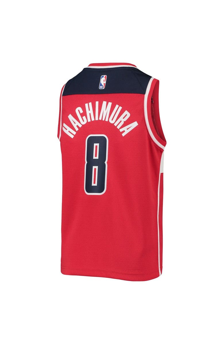 Nike Youth Nike Rui Hachimura Red Washington Wizards Team Swingman Jersey, Alternate, color, 