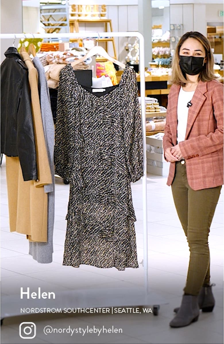 Long Sleeve Layered Midi Dress, sales video thumbnail