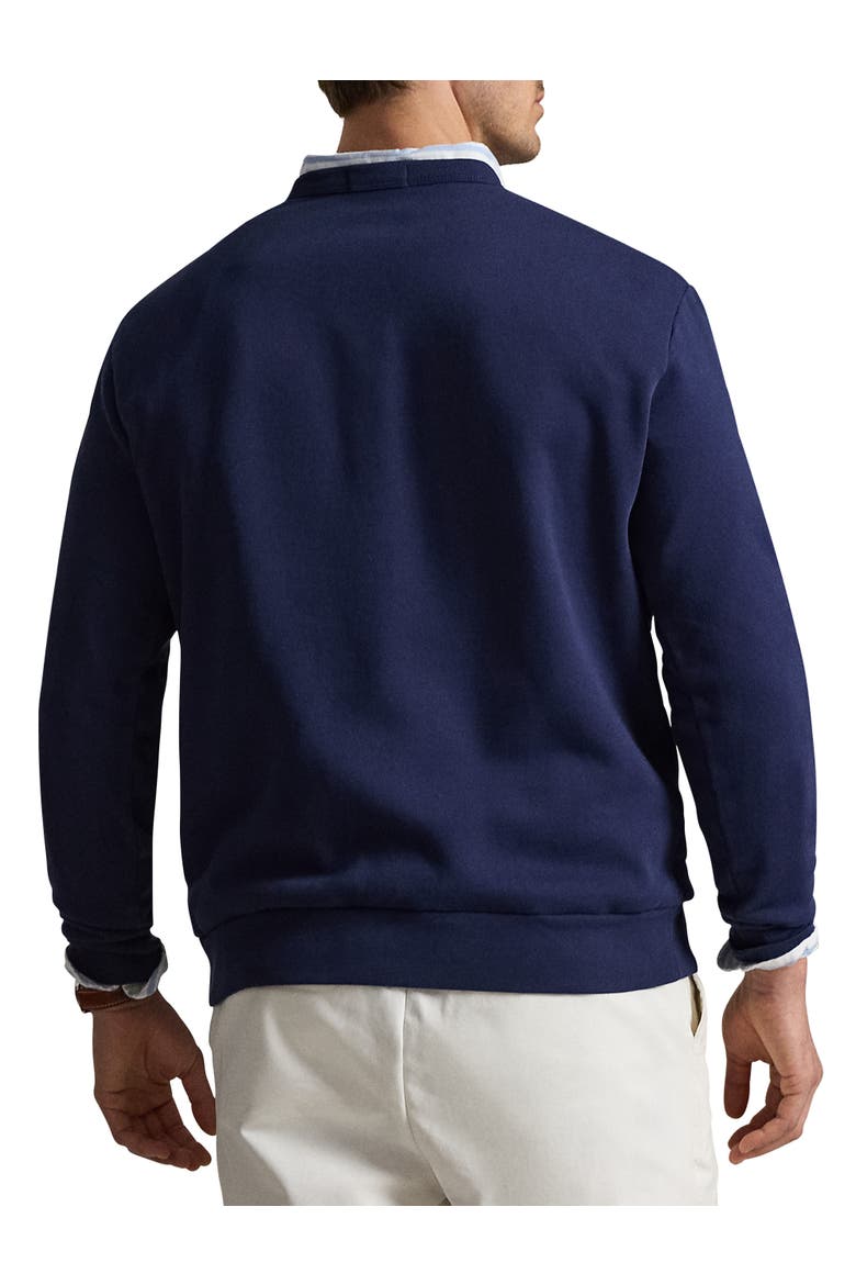 Big & Tall Logo Crewneck Sweatshirt, Alternate, color, NEWPORT NAVY