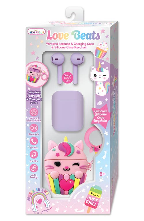 Shop Hot Focus Love Beats Caticorn Wireless Earbuds In Multi