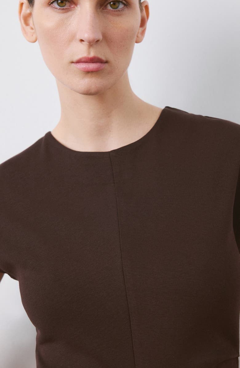 MANGO Cotton Jersey Midi Dress, Alternate, color, 