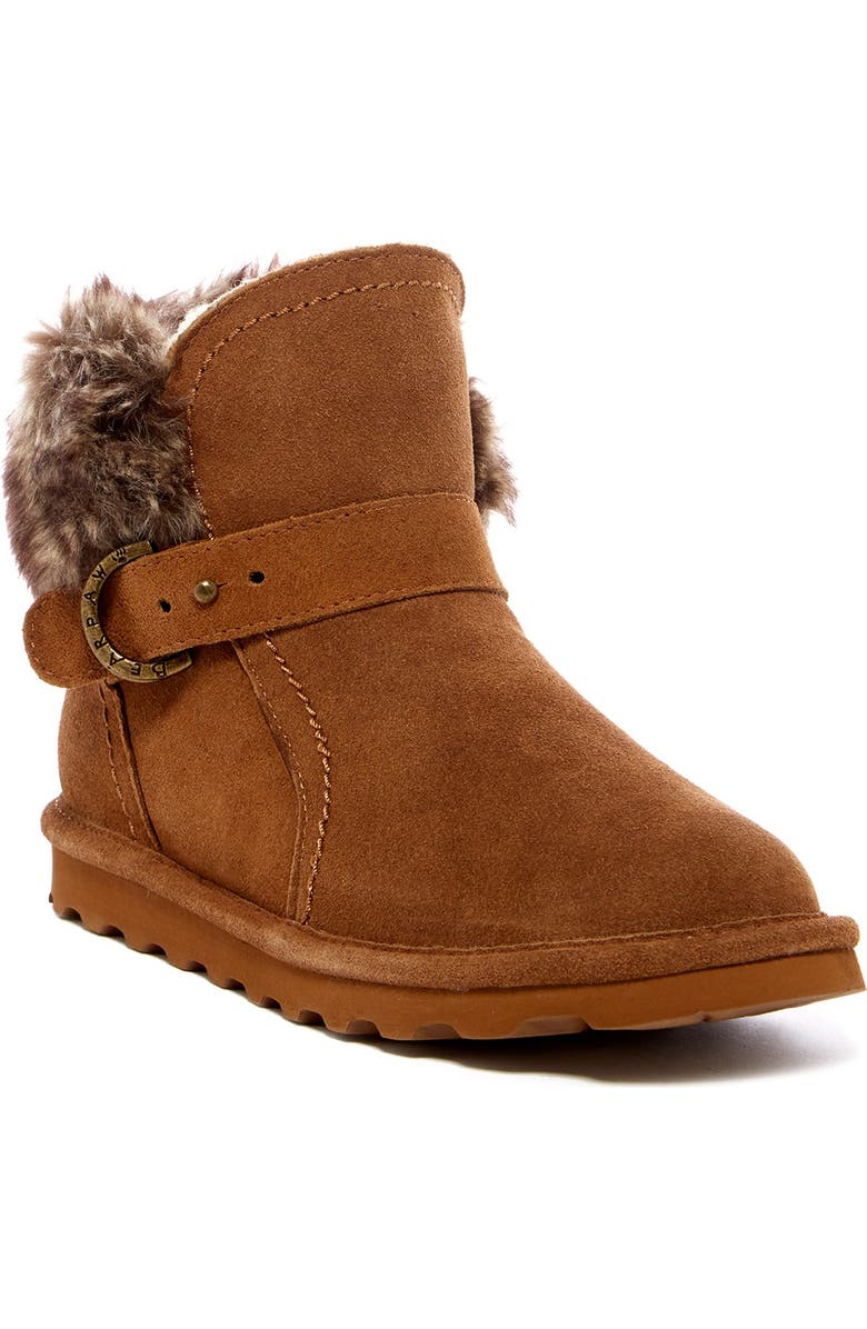 BEARPAW Koko Genuine Shearling Waterproof Boot, Main, color, Hickory Ii