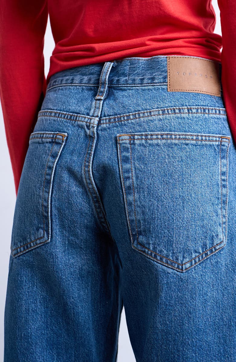 Topshop Runway Crop Straight Leg Jeans, Alternate, color, 