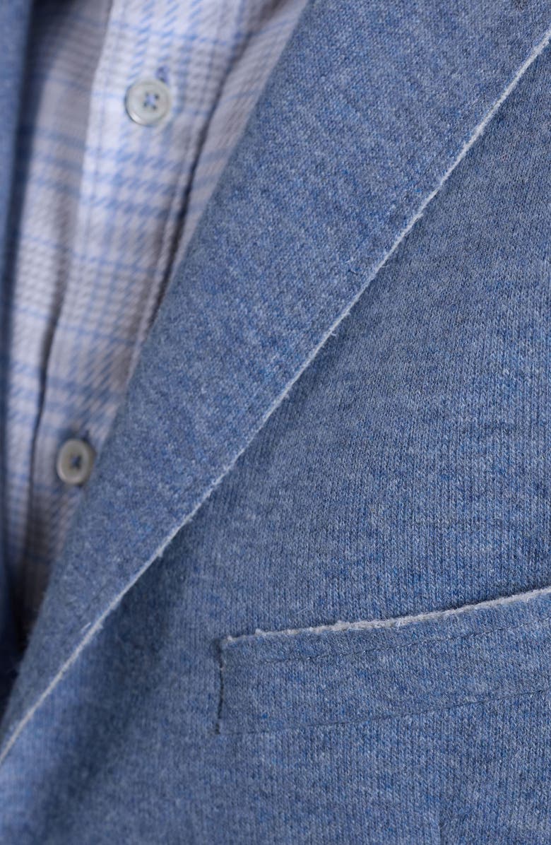 Bugatchi Wool Blend Laser Cut Blazer, Alternate, color, Air Blue