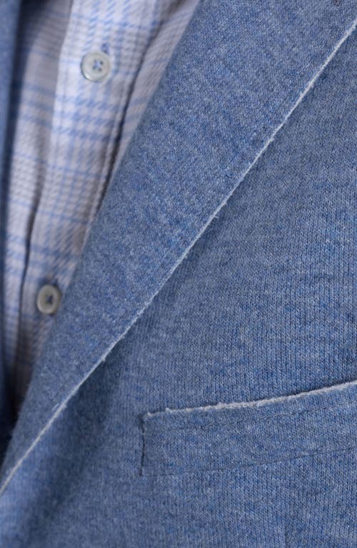 Bugatchi Wool Blend Laser Cut Blazer In Blue