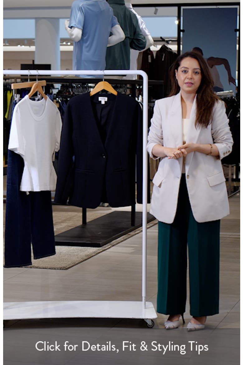 Muse Ponte Collarless Blazer video