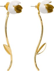 Kate Spade New York floral statement drop earrings