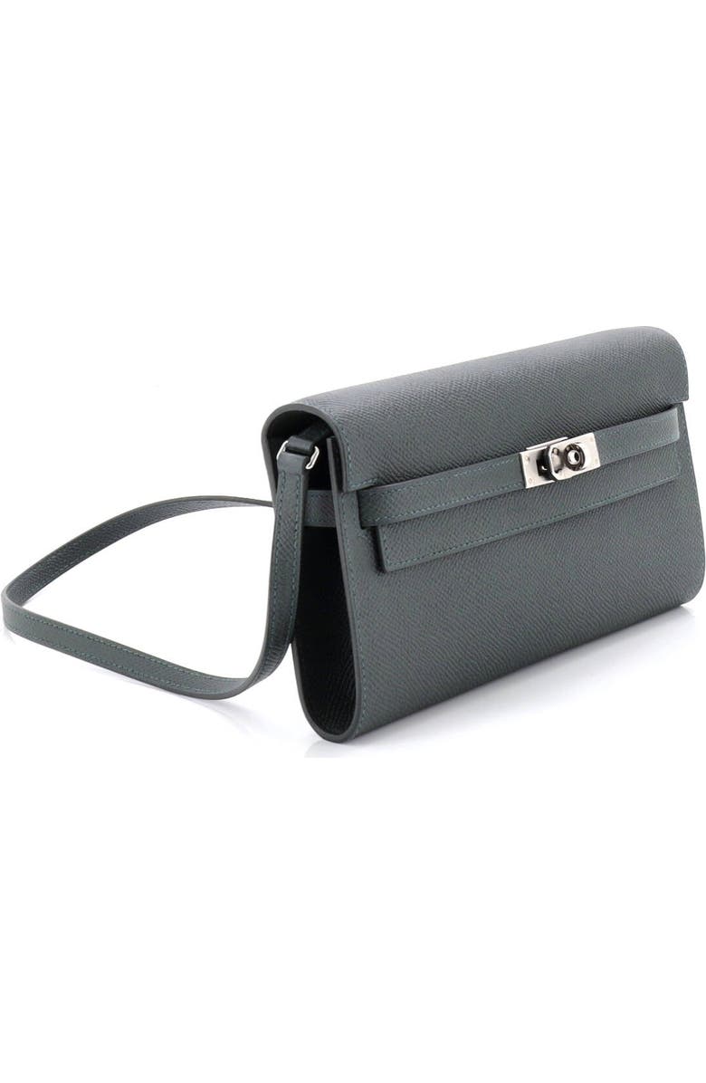 Pre-Owned Hermes Kelly To Go Wallet Epsom, Alternate, color, Vert Mangrove