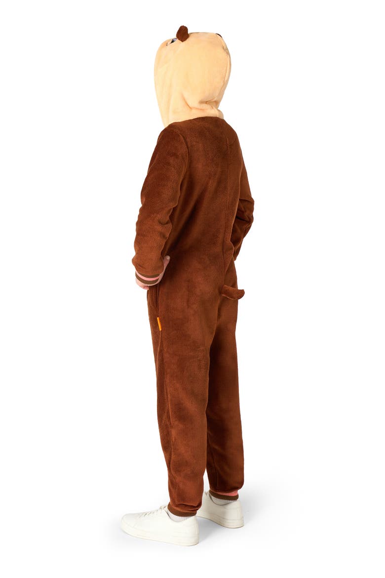 Kids' Otter One Piece Hooded Jumpsuit, Alternate, color, BEIGE