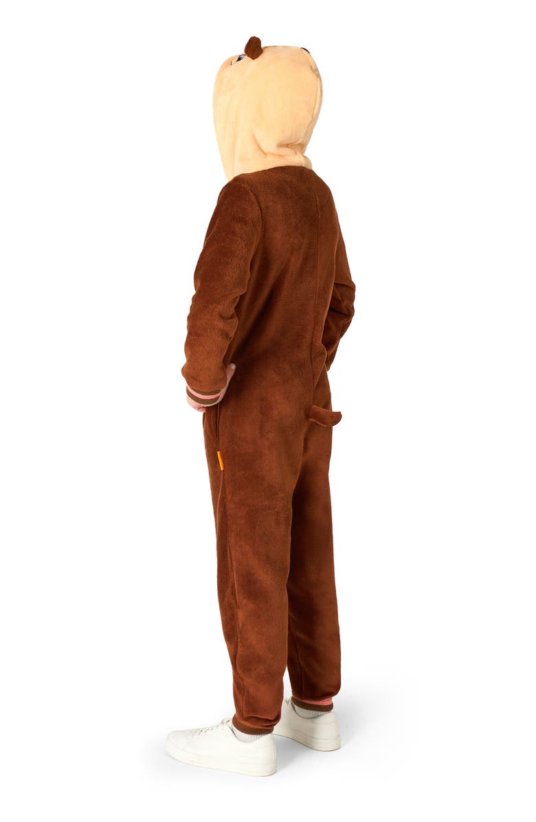 OppoSuits Kids' Otter One Piece Hooded Jumpsuit, Alternate, color, Beige