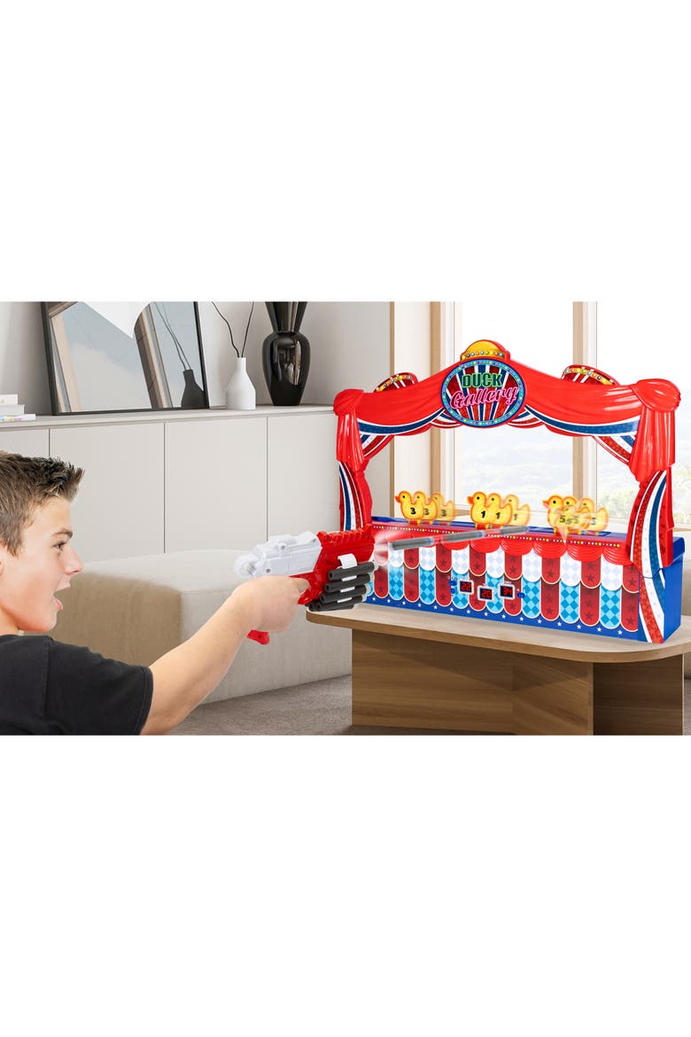 Duck Shooting Gallery 28" Tabletop Game 6+, Alternate, color, Multicolored